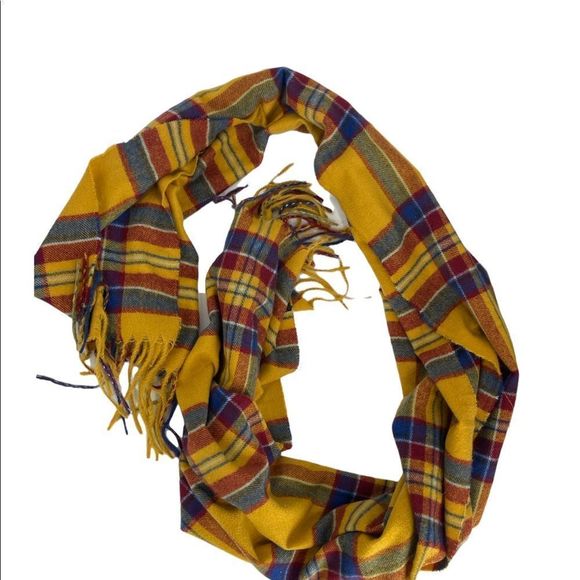 Beautiful gold and red women’s scarf, Approx 28” x 70”, - Picture 1 of 3